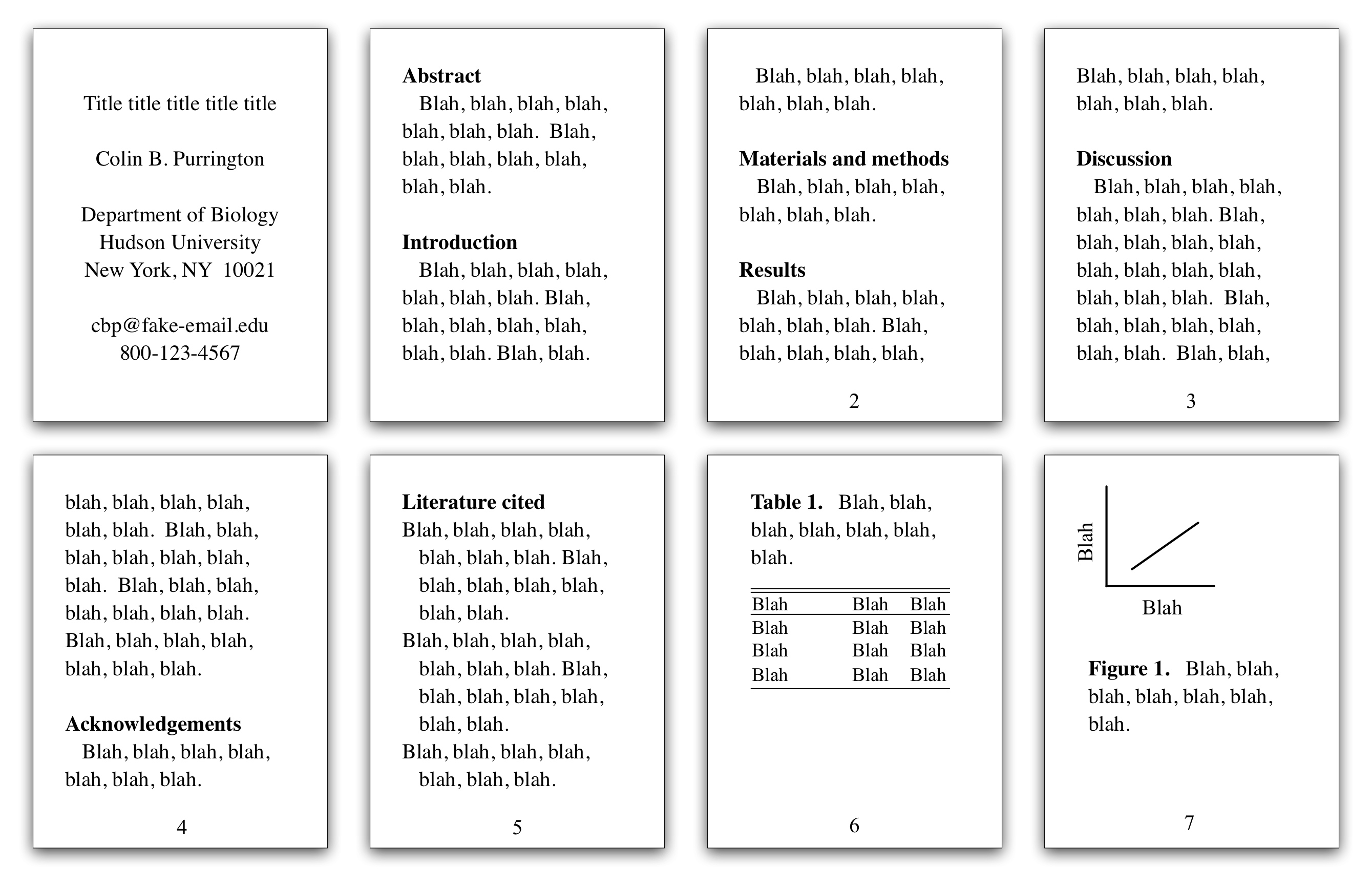 How to write in manuscript