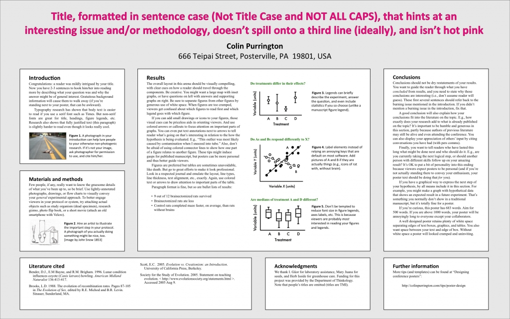 apa poster presentation template