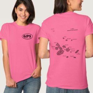 Galapagos Island map t-shirt
