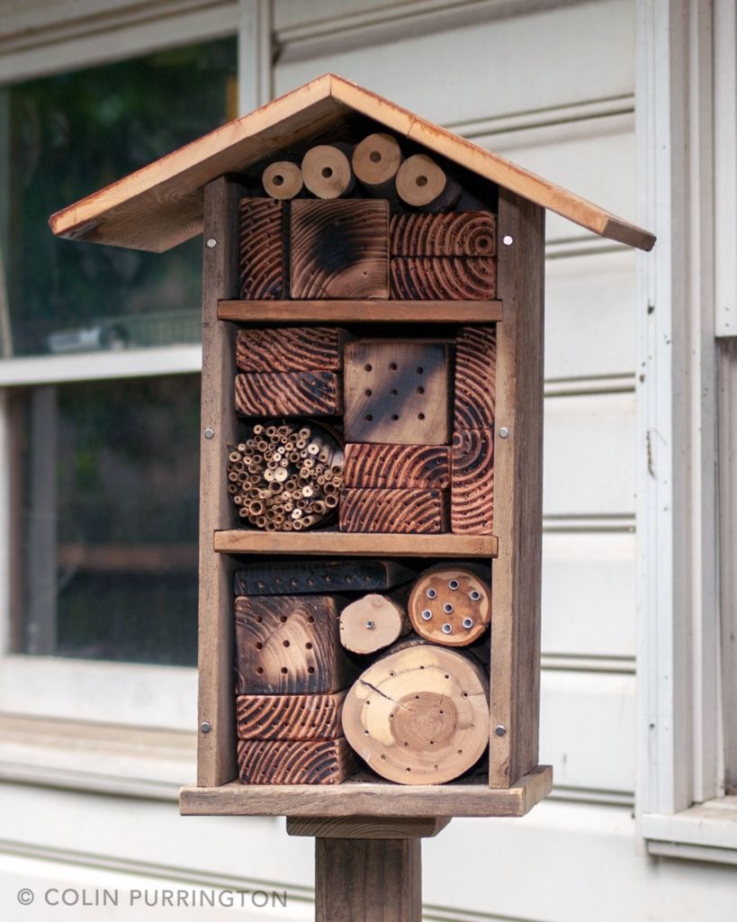 Mason bee hotel