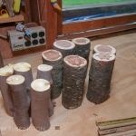 7" logs for mason bee house