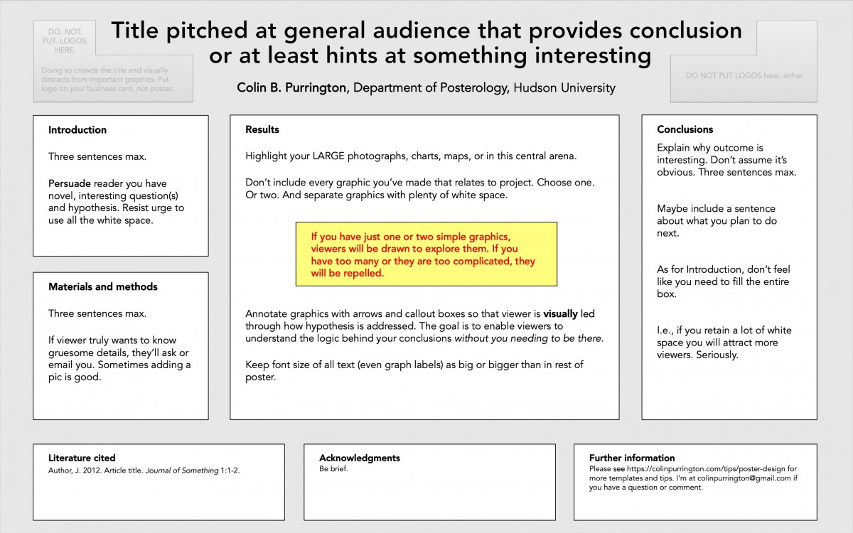 Designing conference posters »