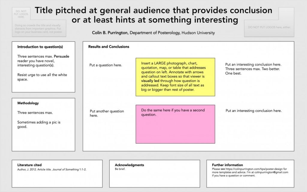 poster presentation format for conference