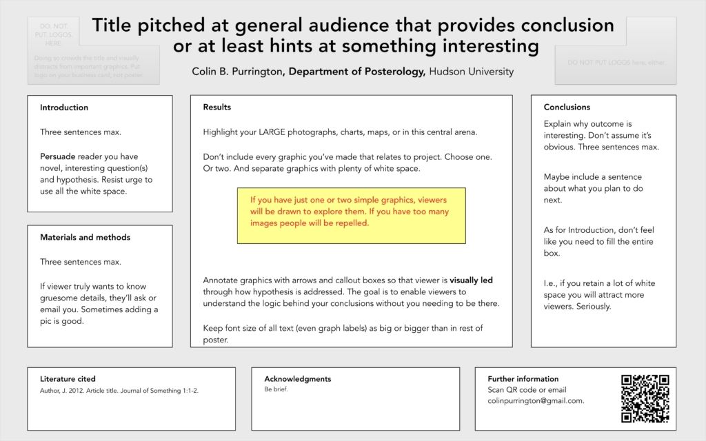 sample research poster template